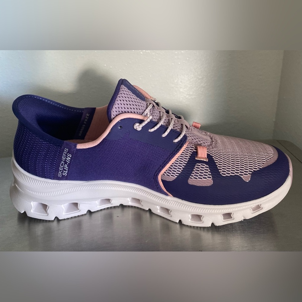 SKECHERS GLIDE STEP PRO SLIP INS Women's Purple and Pink Athletic Sneakers - Picture 15 of 15
